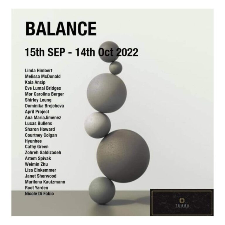 Přečtete si více ze článku Balance, Virtuální skupinová výstava v Tebbs Gallery